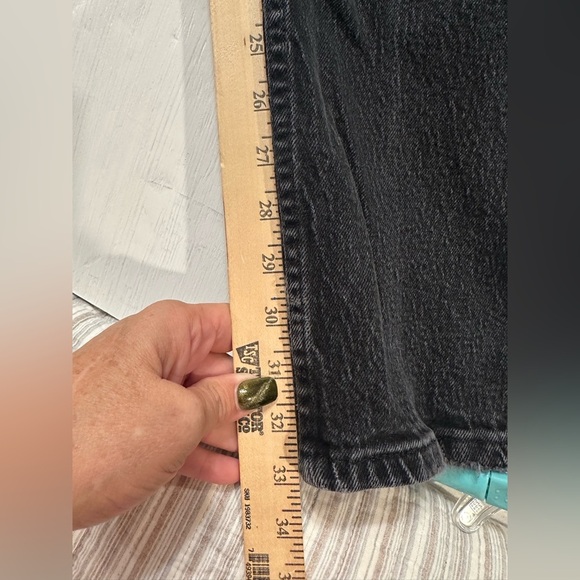 Vintage Riders High Waisted Black Jeans Women’s Size 14 Long USA Made 90s Mom - Picture 12 of 12